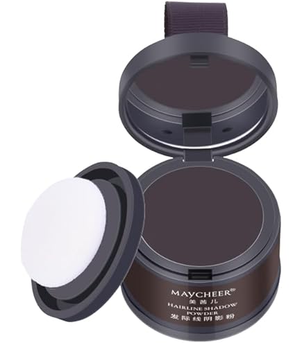 Amazon | ポンポンヘアシャドウ ダークブラウン/ウォータープルーフ/小