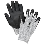 北northflex-lightタスクPlus II nfd15bブラック/グレー7 Dyneema cut-resistant手袋 – ANSI 2、en 388 3カット抵抗 – シームレスなニッ