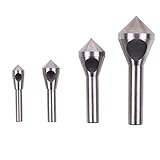 面取り ドリル ビット 面取りカッター 高速度鋼 超硬 円型 バリ取り 面取り範囲 2-5mm/5-10mm/10-15mm/15-20mm 穴開タイプ 4本セット