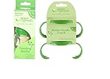Green Sprouts 6 oz Silicone Feeding Bottle with BONUS 2 pk Bottle Handles [並行輸入品]