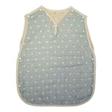 国産６重ガーゼベビースリーパー 《水玉》【全4色】【日本製】 (サックス)