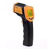 安住商事 赤外線デジタル非接触温度計 高性能ガンタイプ MAX320℃ 単4電池仕様 赤外線放射温度計 非接触レーザー デジタルサーモメーター 温度計