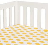 Sweet Potato Yellow Dot Fitted Sheet, Swizzle by Sweet Potatoes