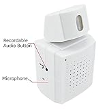 SadoTech Voice Alert Motion Sensor Doorbell with Recordable Audio, Alarm, or Ding Dong [並行輸入品]