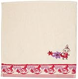 丸眞 ミニタオル MOOMIN ムーミン ブロッサムレース 綿100% 抗菌防臭加工 1405028200 約25×25cm