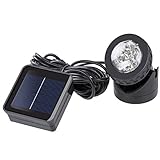 Outdoor Weatherproof Solar Energy Powered LED Spotlight Available for Outdoor Garden Pool Pond Spot 