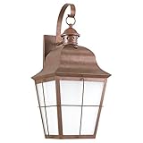 Sea Gull Lighting 89273BLE-44 Chatham - One Light Outdoor Wall Sconce, Weathered Copper Finish with 