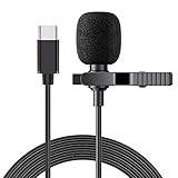 ピンマイク 有線 マイク コンデンサーType-C端子 全指向性 スマホ/PC/タブレット対応 iPhone iPad Android カメラ 録音 ゲーム ライブ配信 オンライン授業 会議用 専用カラーボックス＆収納布袋付き (Type-C端子)