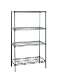 QuantumワイヤShelving 4-shelfスターターユニット – Proform 36" x 12" x 74" シルバー WR74-1236P
