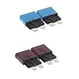 Dolity ミニヒューズ　サーキットブレーカ　回路ブレーカ　ヒューズ　28V　10A+15A　金属　プラスチック製　