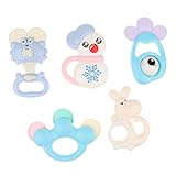 IPOTCH ガラガラ ラトル 歯固め ハンドラトル　ベビー　赤ちゃん　おもちゃ　出産お祝い　5個セット　