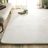 グラムスタイル ラグ カーペット 洗える 厚手 低反発 撥水 4畳 190×300cm スーパームートプラス スノー ホワイト