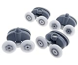 4 x Double Top / Bottomバタフライシャワードアローラーホイールセット亜鉛合金