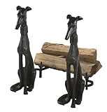 犬Andirons 2pc。セット