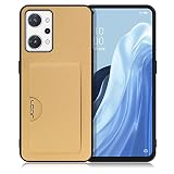 LOOF Skin Slim-Slot OPPO Reno9 A / Reno7 A OPG04 用 ケース カバー カードポケット カード収納 カード 背面 スマホケース スマホカバー 背面カード収納 ストレージ [ゴールド]