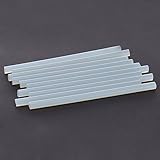 KKmoon 10本セット グルースティック 7mm 0.27"*7.87" ホットメルト接着スティック 高粘性 高温耐性 環境保護 透明 グルーガン用 接着テープ