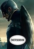 Sketchbook: Captain America: 110 Pages of 7 X 10 Blank Paper for Drawing (Sketchbooks)