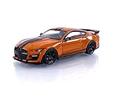 TrueScale Miniatures MINI GT 1/64 フォード マスタング シェルビー GT500 ツイスターオレンジ (左ハンドル) 完成品