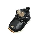 Hosam 子供ルームシューズ 秋冬 保温 シューズ ベビー ファストシューズ 可愛い 小動物柄　6-24M子供に (レッド, 13cm)