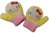 （ハローキティー）Hello Kitty キティちゃん笛付き子供用手袋 イエロー