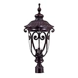 Acclaim 2127MM Naples Collection 3-Light Post Mount Outdoor Light Fixture, Marbleized Mahogany [並行輸入