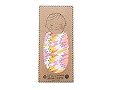 Captain Silly Pants Baby Swaddle, 100% Organic Cotton, Pink Ganado Lullaby - by Captain Silly Pants