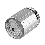 【ノーブランド品】 キッチン用 3色 LEDキッチン蛇口 混合水栓 シンク や 洗面台 壁付水栓　台所蛇口　冷熱混合水栓