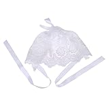 Domybest 【エレガントなプリンセス】ベビーラインキャップ レース ロータスリーフ側 出産祝い 百日記念 防寒対策 柔らかく 写真小道具 快適 調整可能 1-3歳に適して 3色