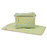 Pink Lining Mum on the Run Sunflowers Bag, Blue/Yellow by Pink Lining