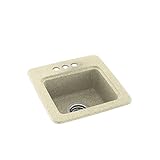 swaoi| # Swanstone bs01515.037 – 3 15-in X 15-inソリッドサーフェスバー/準備シンク3-hole、ボーン、