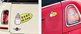 EFORCAR ( R ) 4pcs Baby in Car – In Car Bebe – 安全バンパーロッカーステッカーデカールミルクボトルBaby in Car