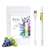 Bicle CBD リキッド ベイプ 30% スターターセット 【医療機関取扱】1mL 300mg (アイスミント＋グレープ) 電子タバコ カートリッジ CBD 高濃度 禁煙 510禁煙 ノンニコチン ノンタール 水蒸気タバコ