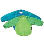 Sleeved Wonder Bib, Sz Lge, - Lime / Teal by Mum 2 Mum