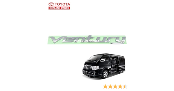 H0系 トヨタ ハイエース Toyota Hiace 輸出仕様 海外 トヨタ純正 リアエンブレム Ventury ベンチュリー エンブレム 車 バイク Amazon