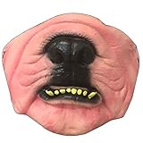 [グリーンピアッシング] おもしろマスク 変顔マスク (ブルドック) 変装 ハロウィン 仮装 被り物 お面 コスプレ コスチューム リアル 衣装 アニマル 犬 パグ パーティーグッズ おもしろ雑貨
