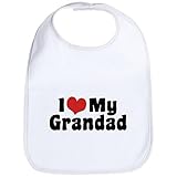 CafePress I Love My Grandad Bib - Standard Cloud White by CafePress