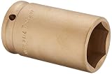Ampco Safety Tools DWI-3/4D1-7/16 Socket, Deep Well Impact, Non-Sparking, Non-Magnetic, Corrosion Re