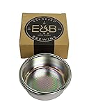 E&B Lab NT (NanoTech) ダブルエスプレッソポルタフィルターバスケット 58mm リッジレス (20) シルバー