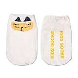 幼児の赤ちゃん動物イエローフォックスソックス滑り止め冬ソックス0-2 歳