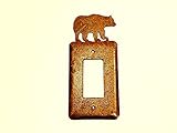Electric Single ToggleメタルRusted素朴な壁プレートカバー SROCBear-02