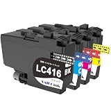 LC416-4PK インク ブラザー LC416 互換インクカートリッジ Brother用 LC416 4色セット 全色顔料 ブラザー インク LC416 対応機種 DCP-J4143N MFC-J4443N MFC-J4543N DCP-J4140N MFC-J4440N MFC-J4540N MFC-J4940DN 互換インク