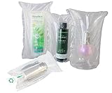 エアマッスル ダブルピロータイプ エアクッション エアー緩衝材 衝撃 梱包 エアパッキン 包装 緩衝材 (DP300400(50枚ポンプ付）)