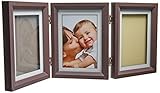Baby Art Double Print Frame Classic (Brown & Taupe/Beige) by Baby Art