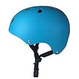 スポーツ ヘルメット キッズヘルメット 自転車 子供用 大人用 安全 調整可能 (ブルー, M（54-57cm）)