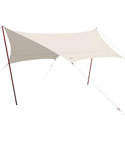 Amazon | [Amazonブランド]Eono(イオーノ)ヘキサタープ 4.2x4.1m