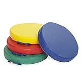 ECR4Kids SoftZone Carry Me Cushions (4-Piece), Round, Assorted Colors [並行輸入品]