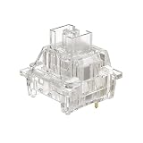【国内正規品】Akko(アッコ) V3 Crystal Pro スイッチ (第3世代) 押下圧45gf リニア 5ピン メカニカルキーボード対応 防塵ステム付き 45個入り