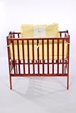 Baby Doll Bedding Gingham with Elephant Applique Mini Crib/ Port-a-Crib Bedding Set, Yellow by BabyD