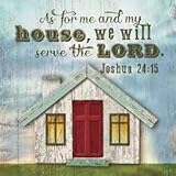 CBギフト75454 Night Light Inserts – Christian Verse – As for Me and My House – 4で。正方形