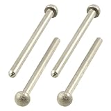 uxcell　 軸付き砥石 ダイヤモンドバー　研磨ビット　研削仕上げ　6mm直径のボールノーズ　3mmシャンク径　4本入り